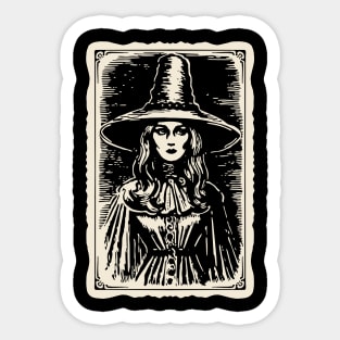 Victorian Witch Sticker